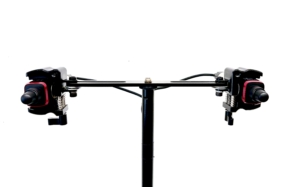 Auf Stativ stehende Stereosender für Audioübertragung bis zu 30m